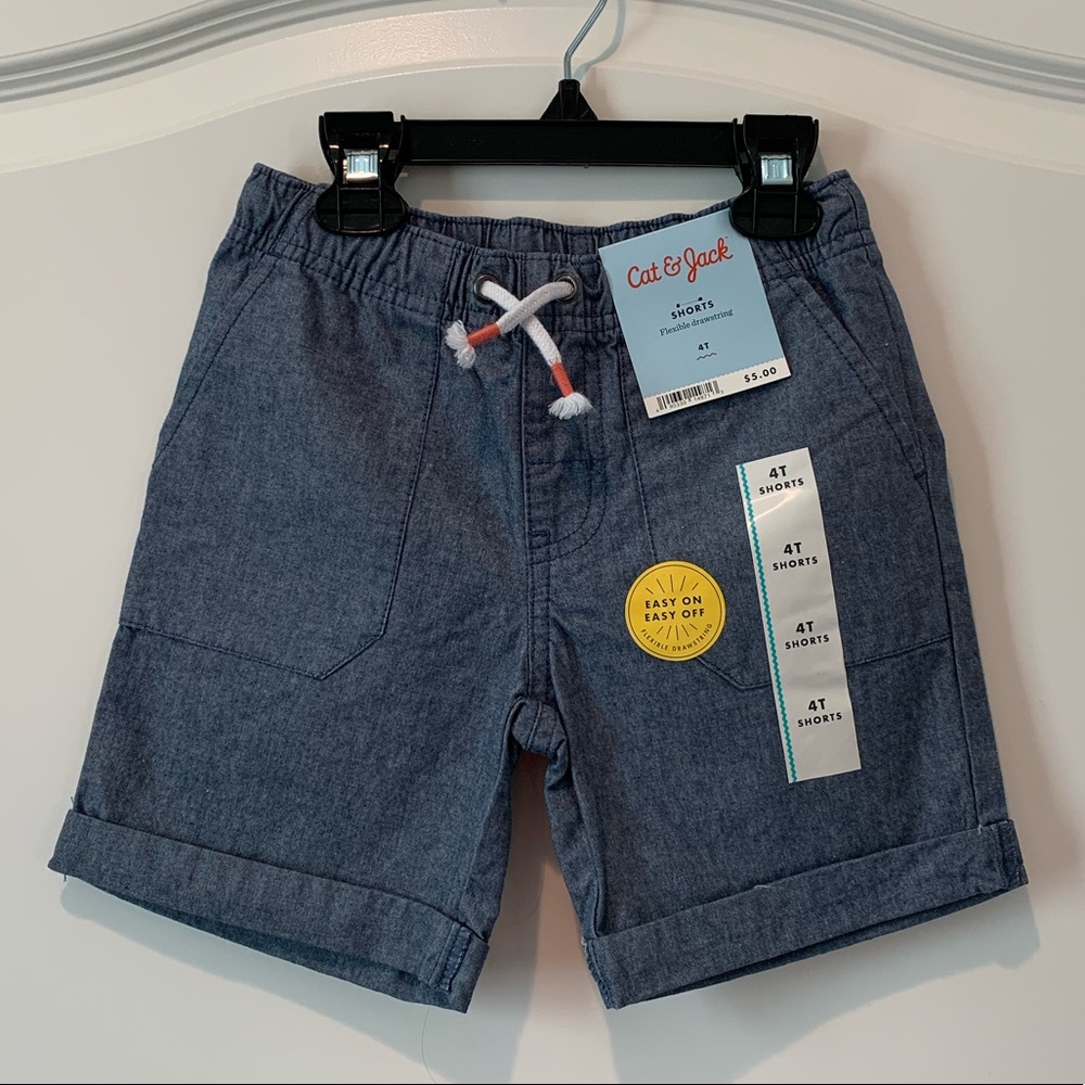 💙 NWT. Cat & Jack drawstring shorts.